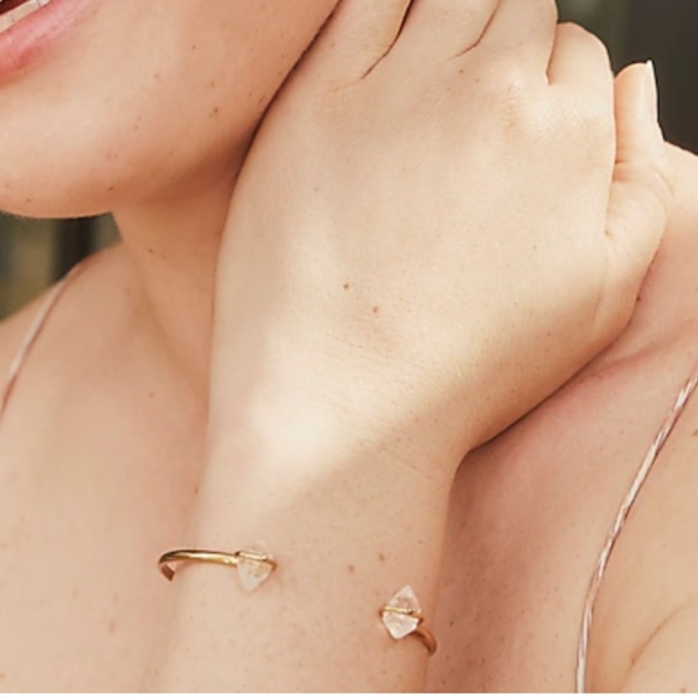 J. Crew Healy Open Quartz Cuff Bracelet